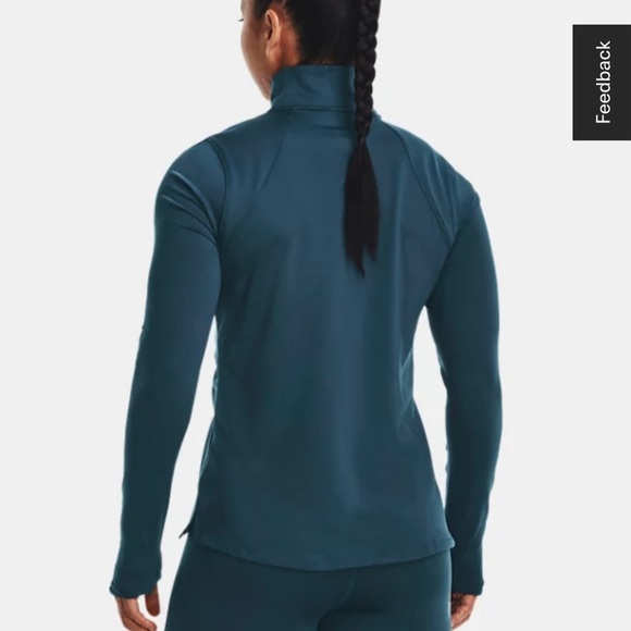 Like New! Light Pink Under Armour 1/2 Zip, size Medium - Picture 2 of 9